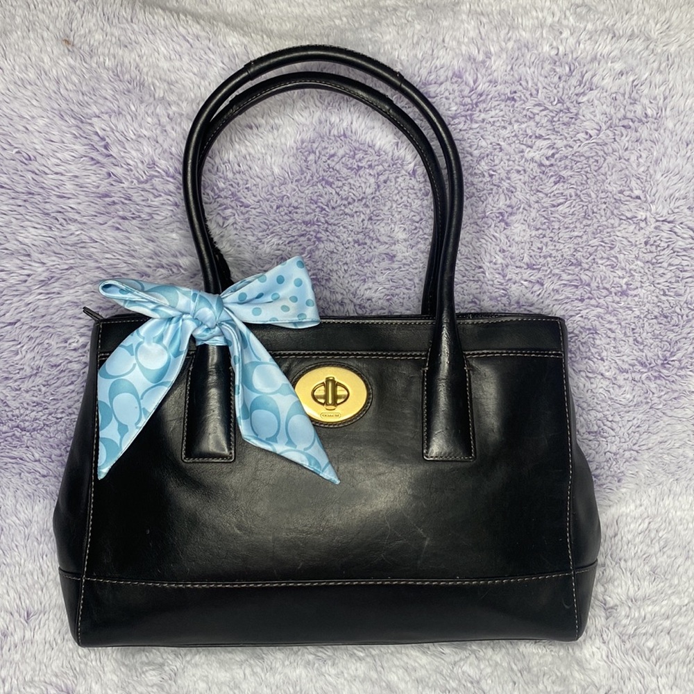 COACH GENUINE LEATHER MADELINE BAG with TWILLY